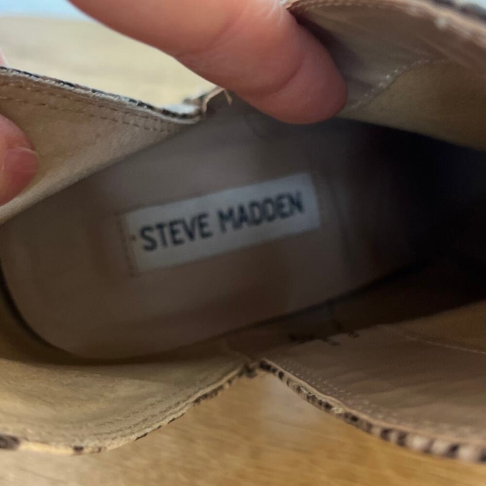 Steve Madden Womens Rookie Snake Python Print Boo… - image 5